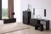 Modern brown leather full bed w/ storage by At Home USA additional picture 2