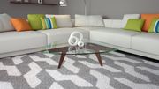 Classic modern 50 style design glass top coffee table by At Home USA additional picture 2