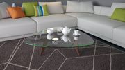 Classic modern 50 style design glass top coffee table by At Home USA additional picture 3