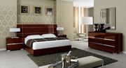 Italy made high-gloss lacquered walnut bed by At Home USA additional picture 8