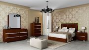 Italy made high-gloss lacquered walnut bed by At Home USA additional picture 10