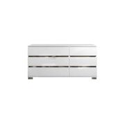 Italy made high-gloss lacquered white bed by At Home USA additional picture 5
