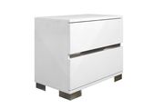 Italy made high-gloss lacquered nightstand by At Home USA additional picture 3