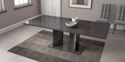 High-gloss gray lacquer modern dining table by At Home USA additional picture 4