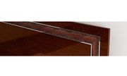 Modern walnut high-gloss platform bed by At Home USA additional picture 2
