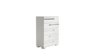 Modern white high-gloss chest of drawers by At Home USA additional picture 2