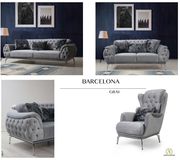 Ultra-contemporary low-profile fabric tufted sofa by Alpha additional picture 2