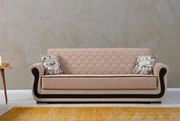 Cream/beige storage sofa bed by Alpha additional picture 2