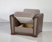 Gray-brown casual chair w/ bed and storage by Istikbal additional picture 3