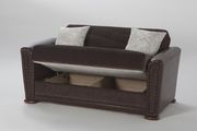 Dark brown casual sofa w/ bed and storage by Istikbal additional picture 6