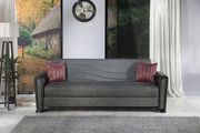 Gray fabric casual sofa w/ bed and storage additional photo 2 of 9