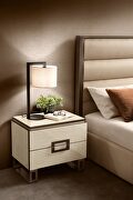 Contemporary Italy-made minimalist bed w/ light by Arredoclassic Italy additional picture 3