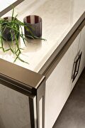 Contemporary 2-extensions sleek high gloss finish table by Arredoclassic Italy additional picture 4