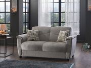Microfiber storage/sleeper sofa in light brown by Istikbal additional picture 6