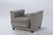 Microfiber storage/sleeper sofa in light brown by Istikbal additional picture 10