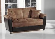 Mocha microfiber storage sofa / sofa bed by Istikbal additional picture 4