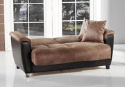 Mocha microfiber storage sofa / sofa bed by Istikbal additional picture 5