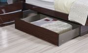 High gloss finish dark wenge modern platform bed by Global additional picture 3