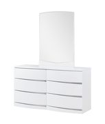White high gloss finish modern dresser by Global additional picture 2