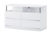 High Gloss Finish White Media chest by Global additional picture 2