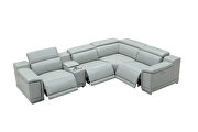 Modern power recliner 6 pcs sectional sofa by Beverly Hills additional picture 2