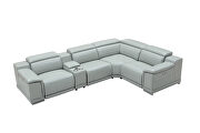 Modern power recliner 6 pcs sectional couch by Beverly Hills additional picture 6