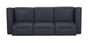 Oversized power recliner 3pcs sofa in full leather by Beverly Hills additional picture 6