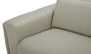Oversized power recliner smoke gray 3pcs sofa in full leather by Beverly Hills additional picture 8