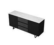 Stylish contemporary buffet in black by Beverly Hills additional picture 2