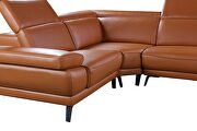 Full adobe leather sectional sofa by Beverly Hills additional picture 2
