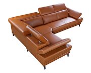 Full adobe leather sectional sofa by Beverly Hills additional picture 4