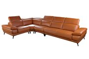 Full adobe leather sectional sofa by Beverly Hills additional picture 7