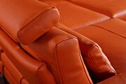 Franco orange 5pcs motion modular sectional sofa additional photo 4 of 10