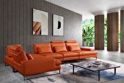 Franco orange 5pcs motion modular sectional sofa by Beverly Hills additional picture 7