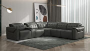 Zero gravity 6pcs recliner sectional in gray by Beverly Hills additional picture 3