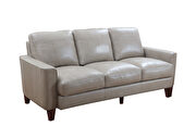 Taupe leather / split casual style sofa by Beverly Hills additional picture 7