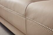 Beige modern black leather sofa by Beverly Hills additional picture 11