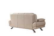 Beige modern black leather sofa by Beverly Hills additional picture 3