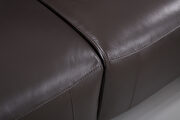 Electric recliner dark brown left-facing leather sectional by Beverly Hills additional picture 6
