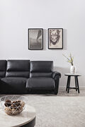 Electric recliner left-facing black leather sectional by Beverly Hills additional picture 4
