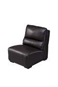 Brown electric recliner leather sectional in right-facing shape by Beverly Hills additional picture 10