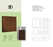 Urban style teak wood European designer chest by Beverly Hills additional picture 2