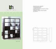 Modern wenge room divider / display by Beverly Hills additional picture 2