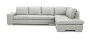 Italian full leather smoke gray sectional sofa by Beverly Hills additional picture 3