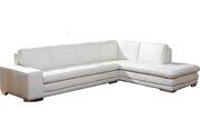 Italian full leather white sectional sofa by Beverly Hills additional picture 2