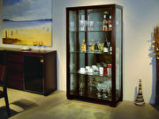 Glass china cabinet in wenge wood finish by Beverly Hills additional picture 2