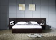 Dark espresso solid wood platform bed by Beverly Hills additional picture 2