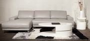 White gloss oval modern coffee table by Beverly Hills additional picture 4