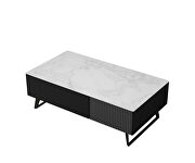 Marble top elegant coffee table by Beverly Hills additional picture 2