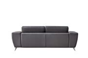 Gray ultra-contemporary sofa w/ metal legs by Beverly Hills additional picture 12